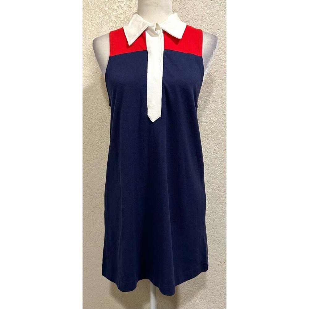 Urban Outfitters Collared Red/Blue Polo Dress
